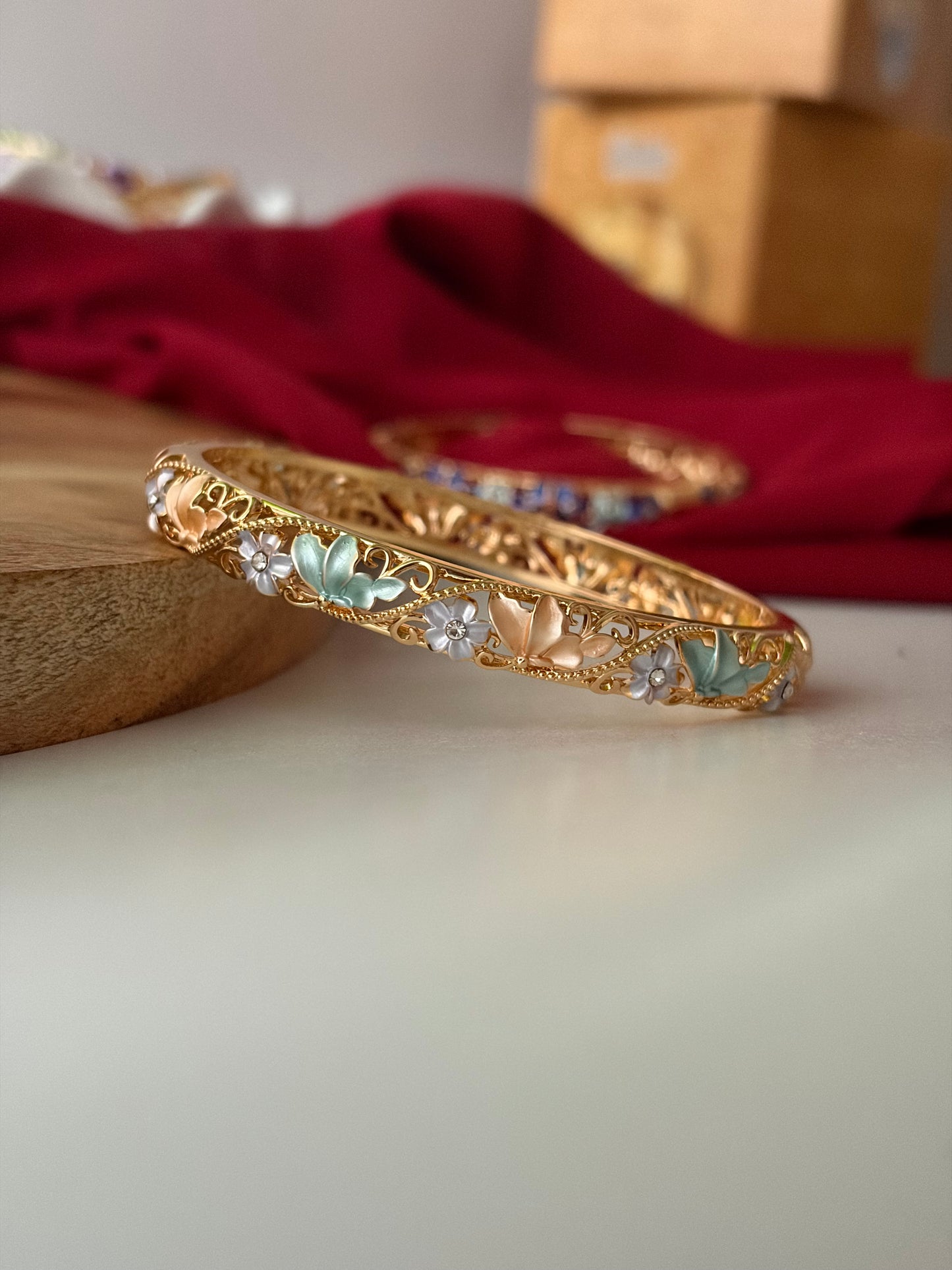 Poppy botanical bracelet