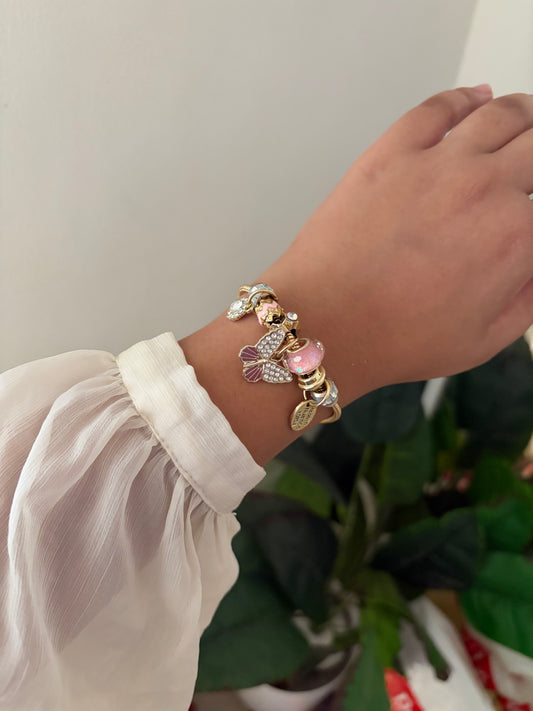 Blush butterfly pandora