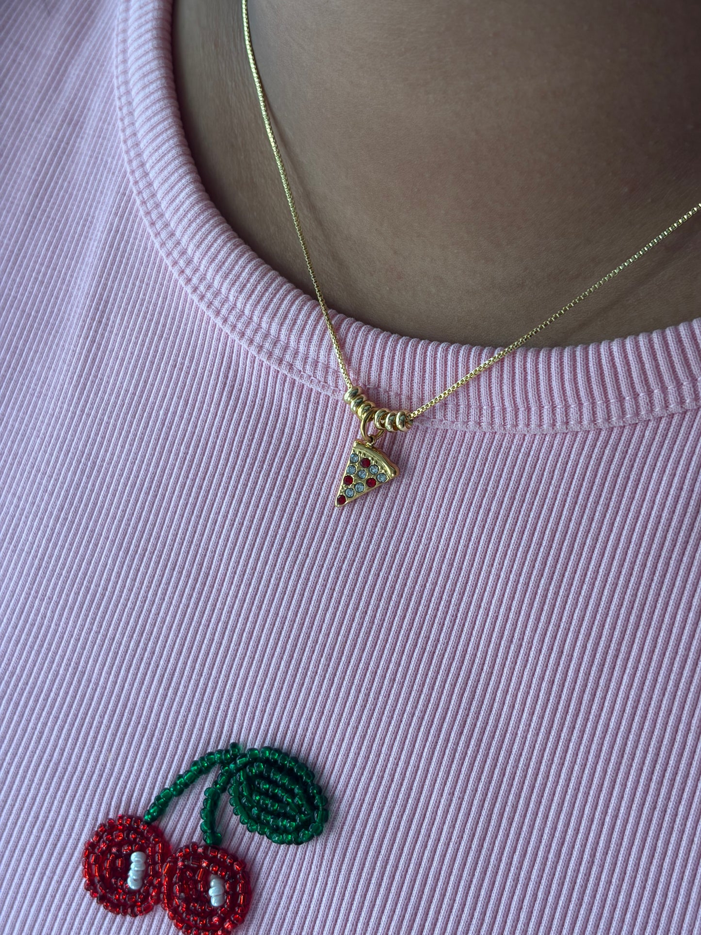 Golden crust neckpiece