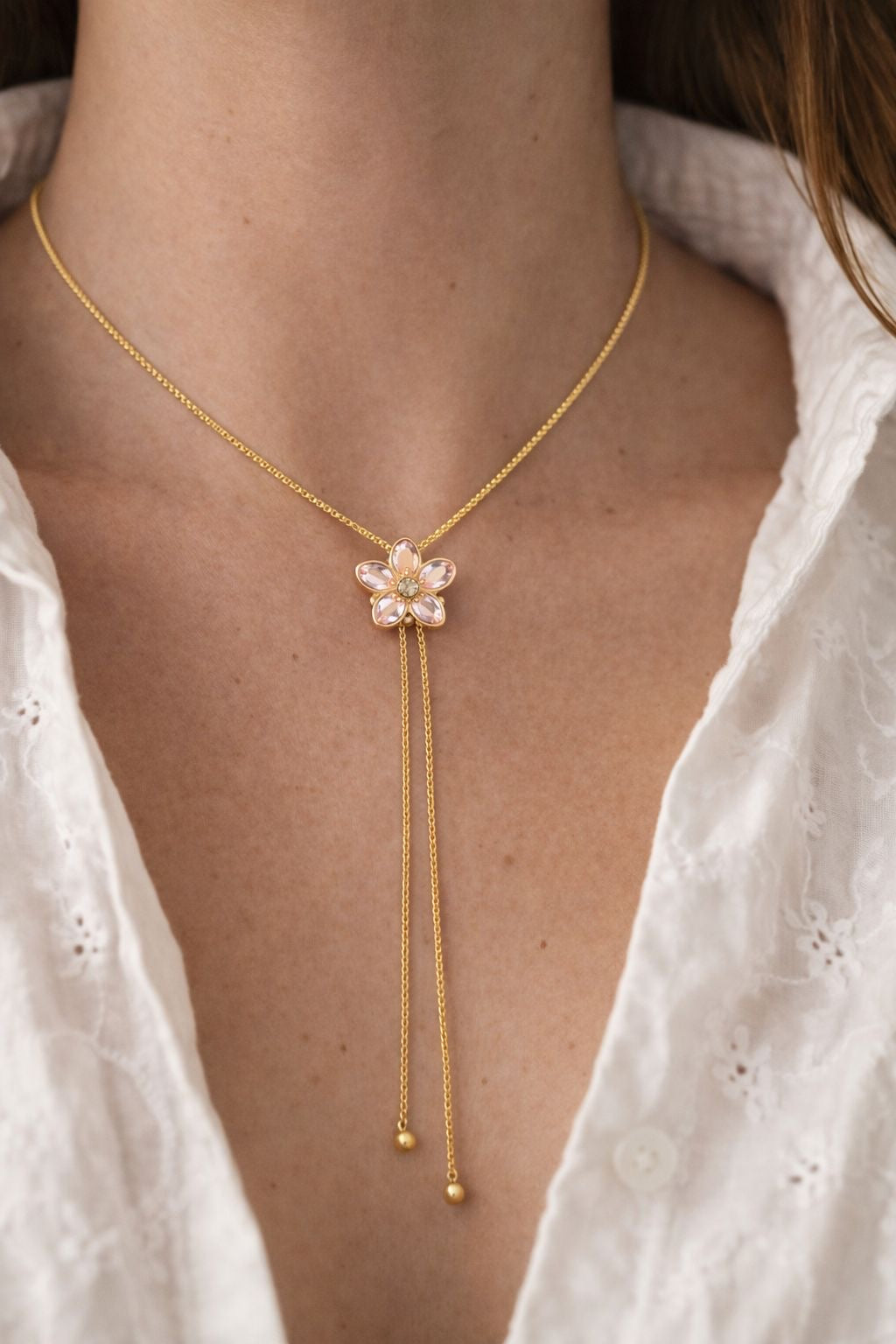 Eli tie up necklace