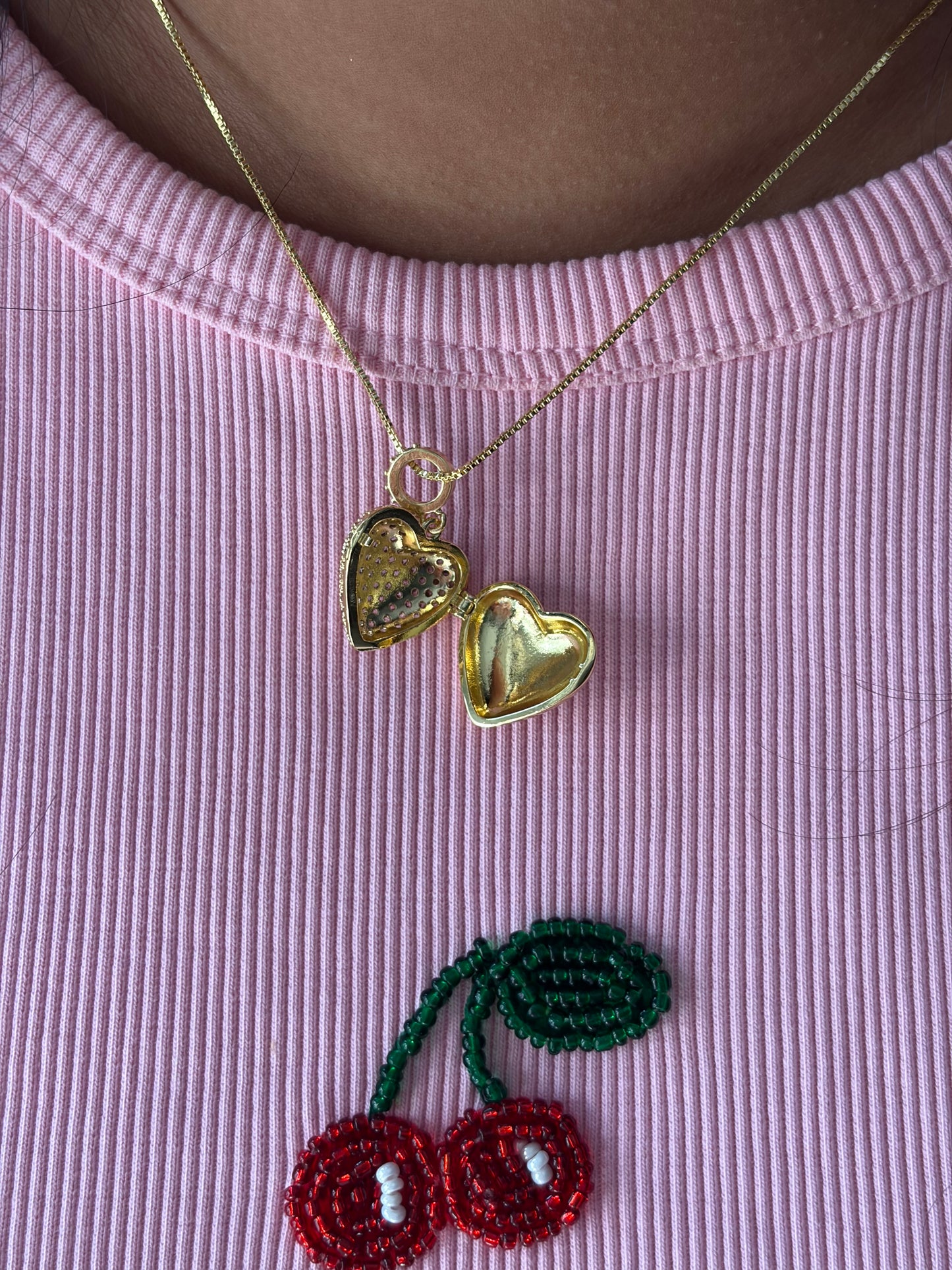 Sweet diamond locket