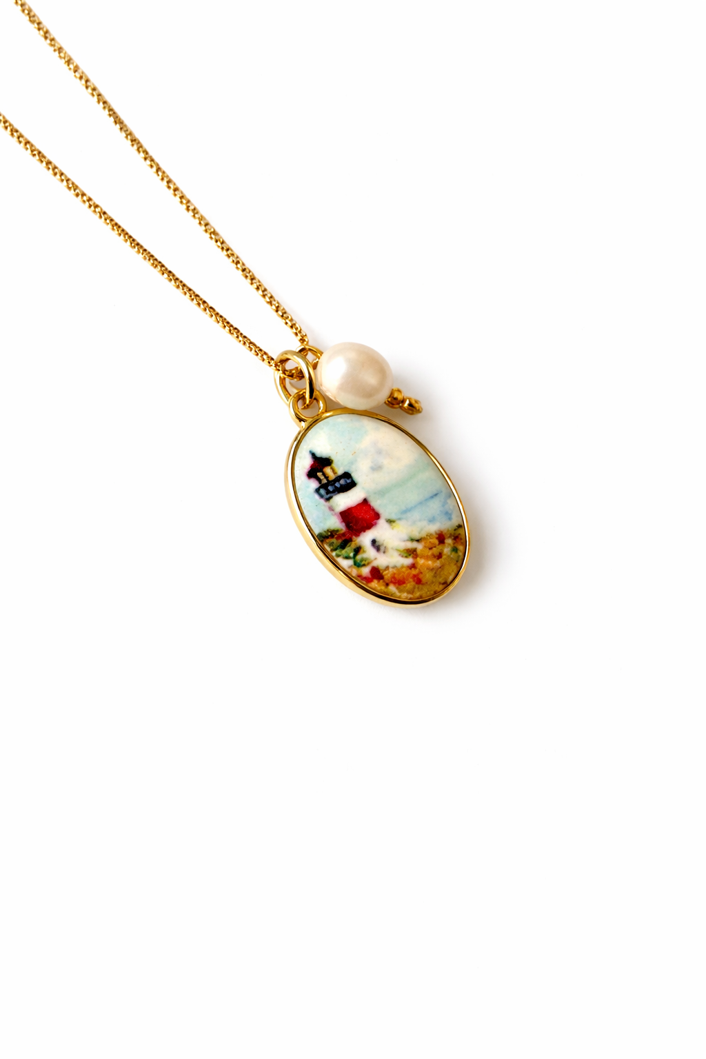 Sunset tower necklace
