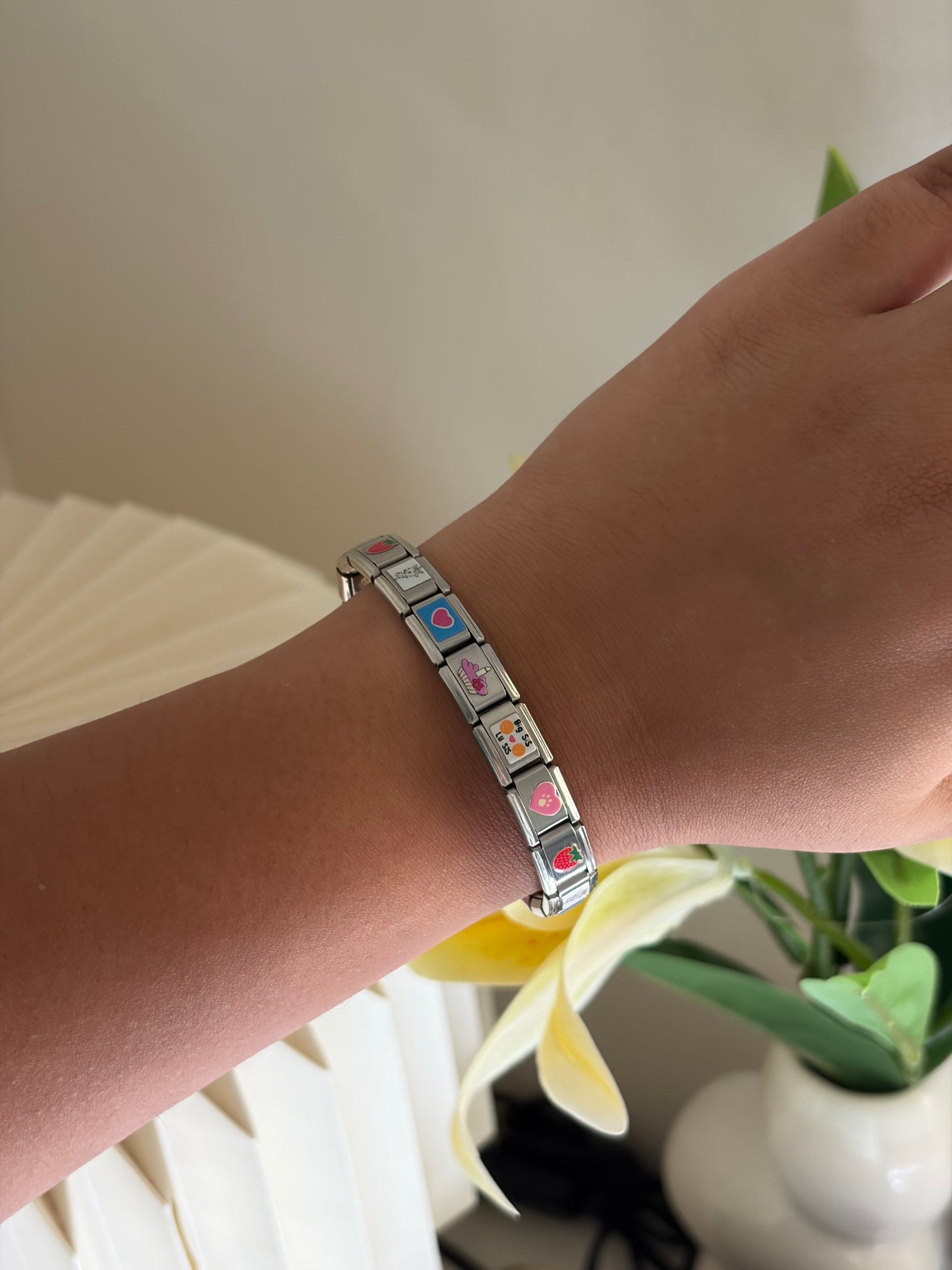 Strawberry shortcake Italian charm bracelet