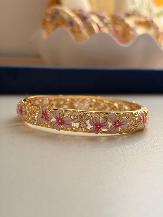 Lunar botanical bracelet