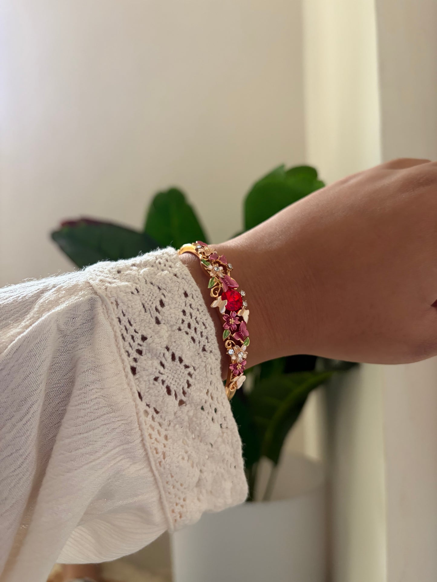 Bloom blush botanical bracelet