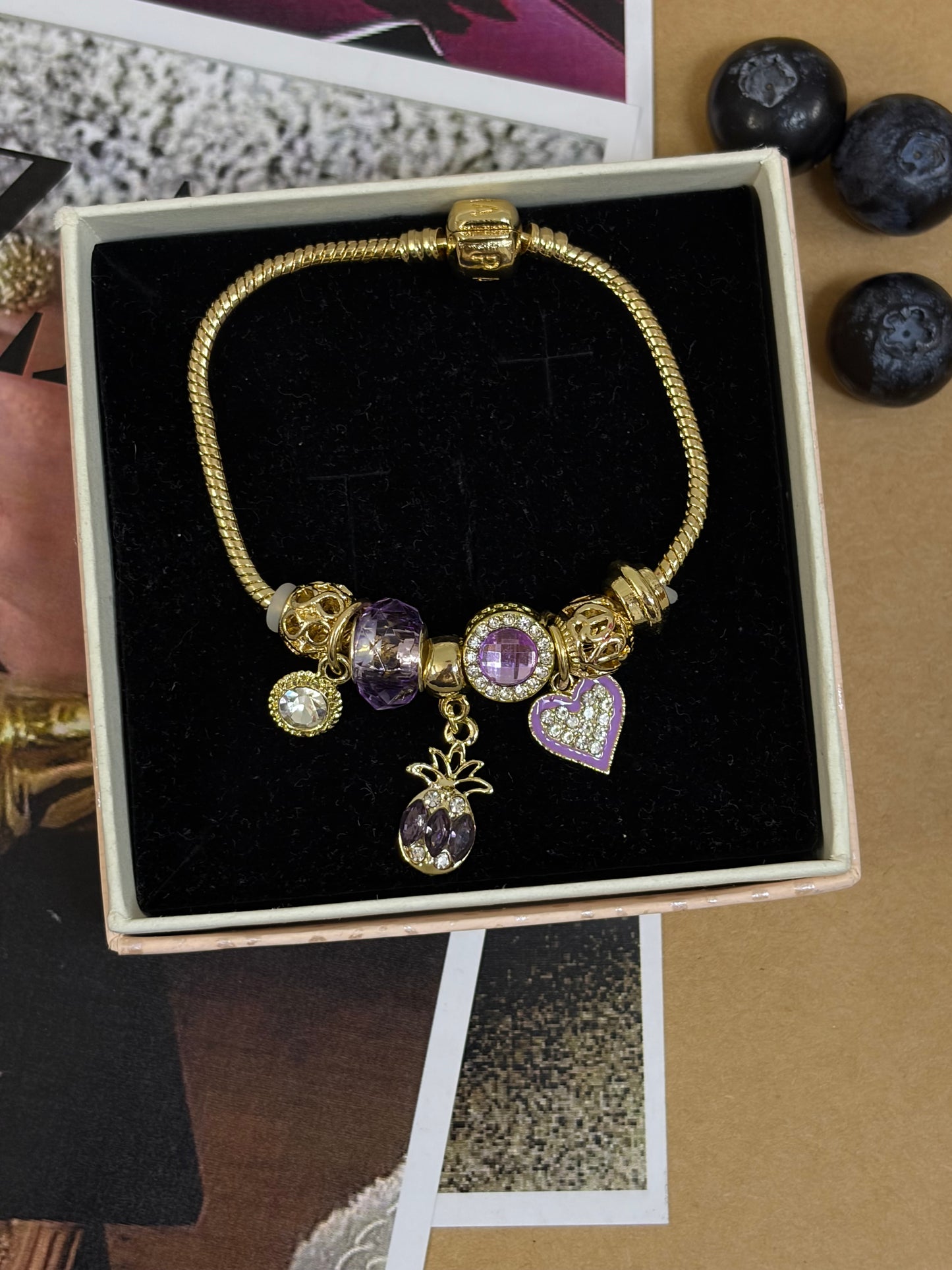 Purple pineapple pandora