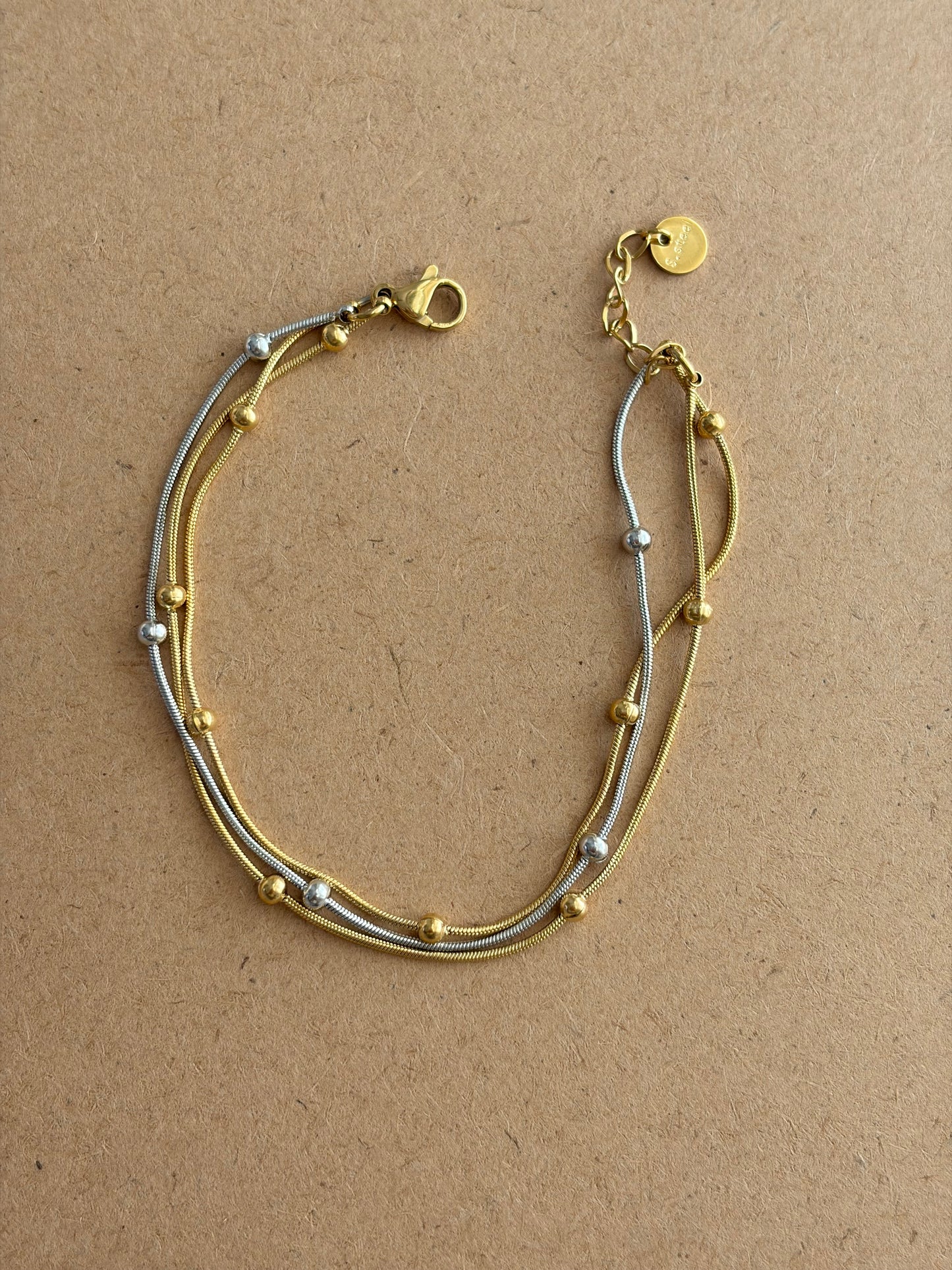 Mira mix metal bracelet