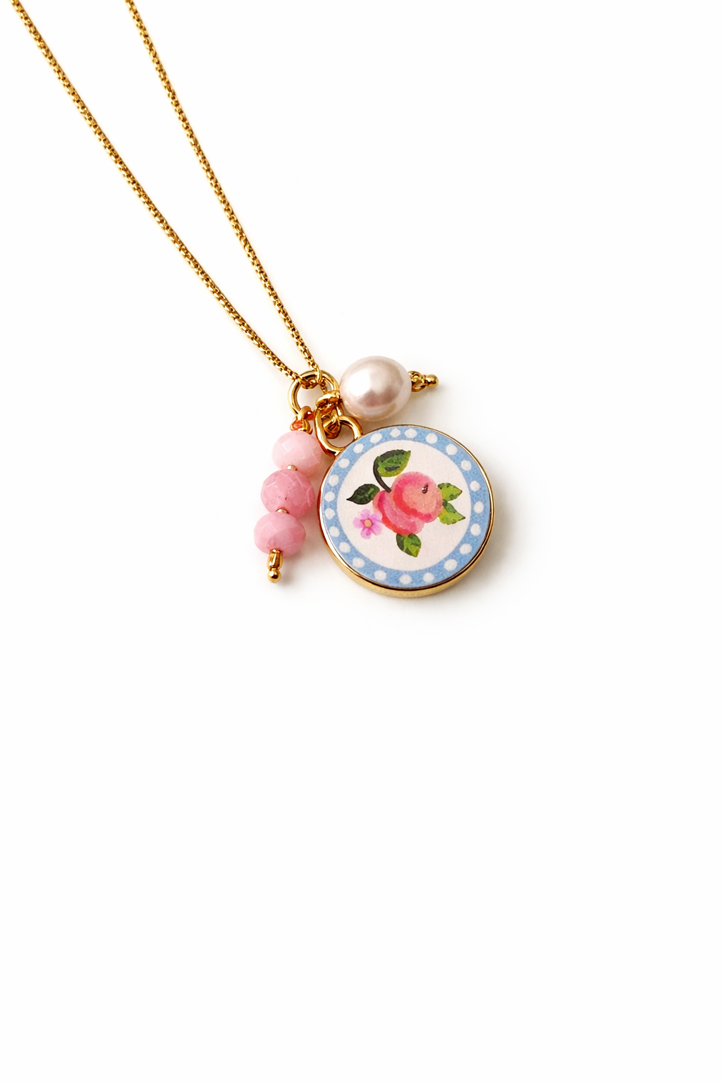Blush kiss neckpiece