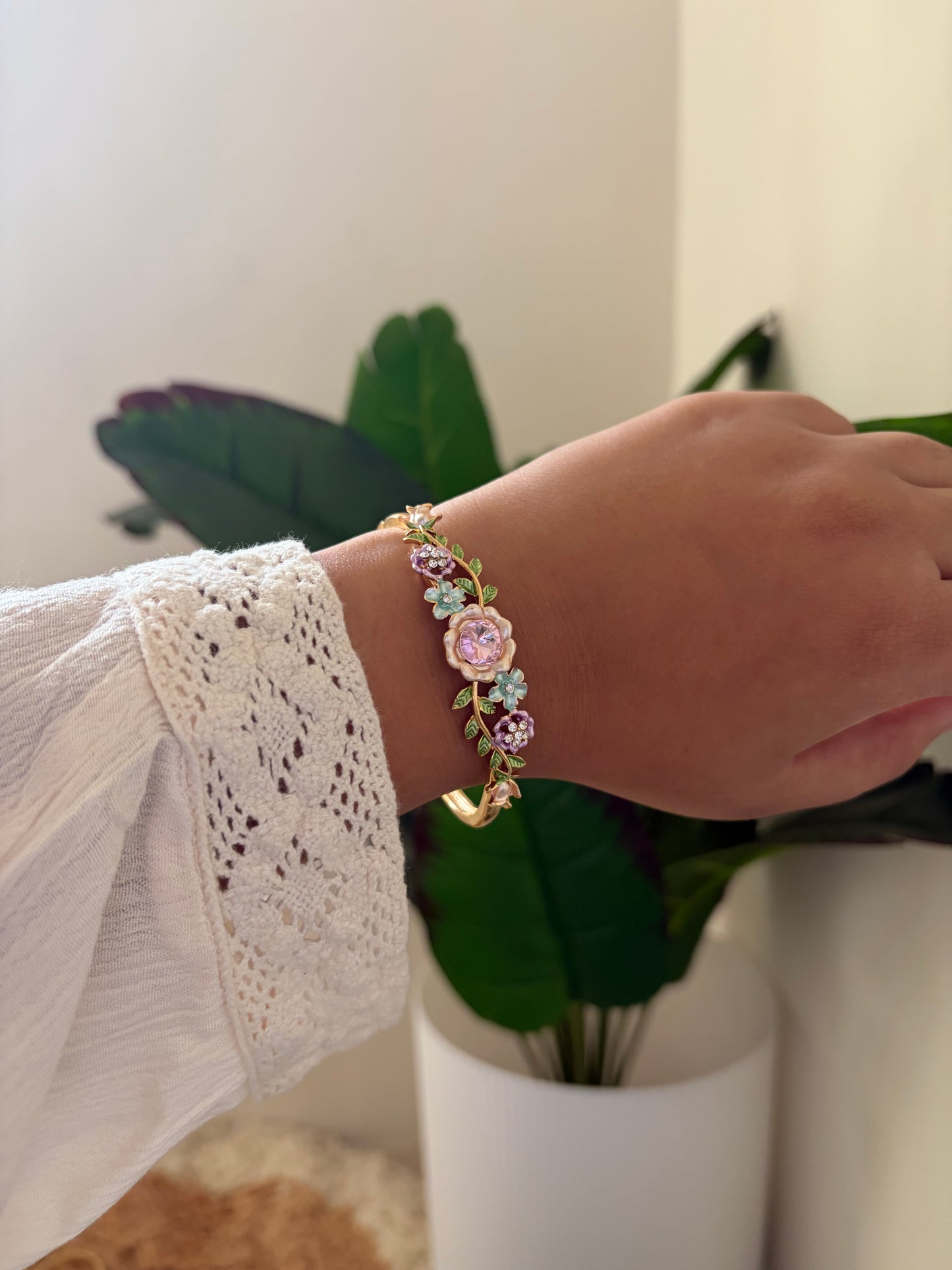 Nira bloom botanical bracelet