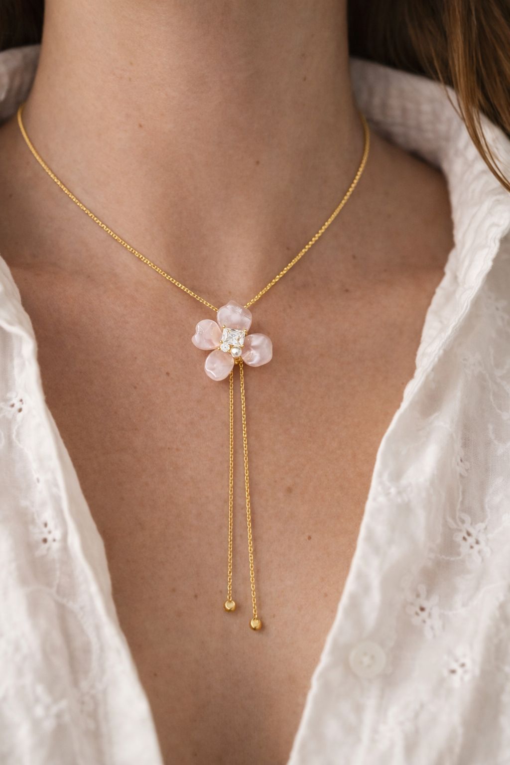 Emma tie up necklace