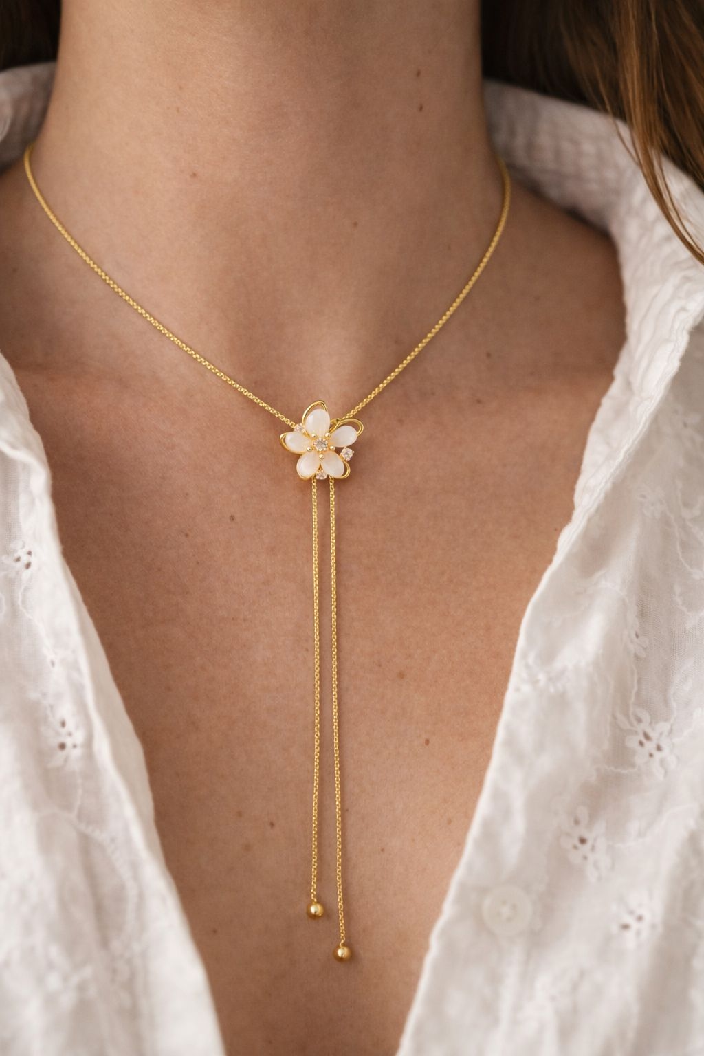 Gia tie up necklace