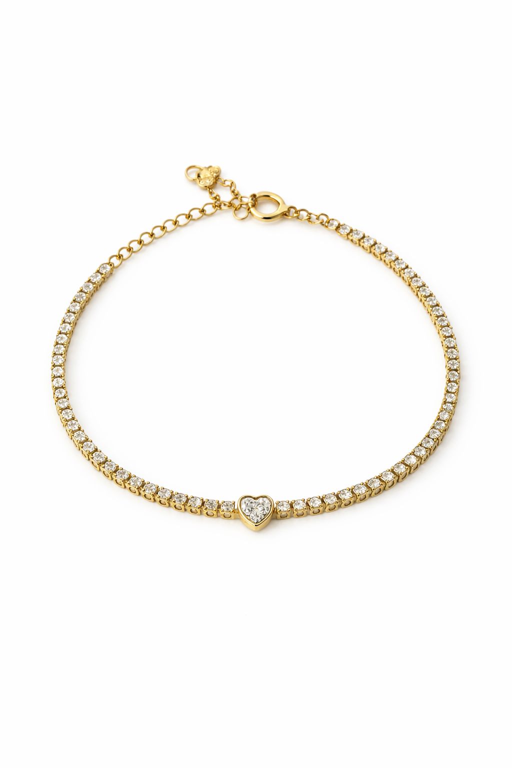 oh heart tennis bracelet