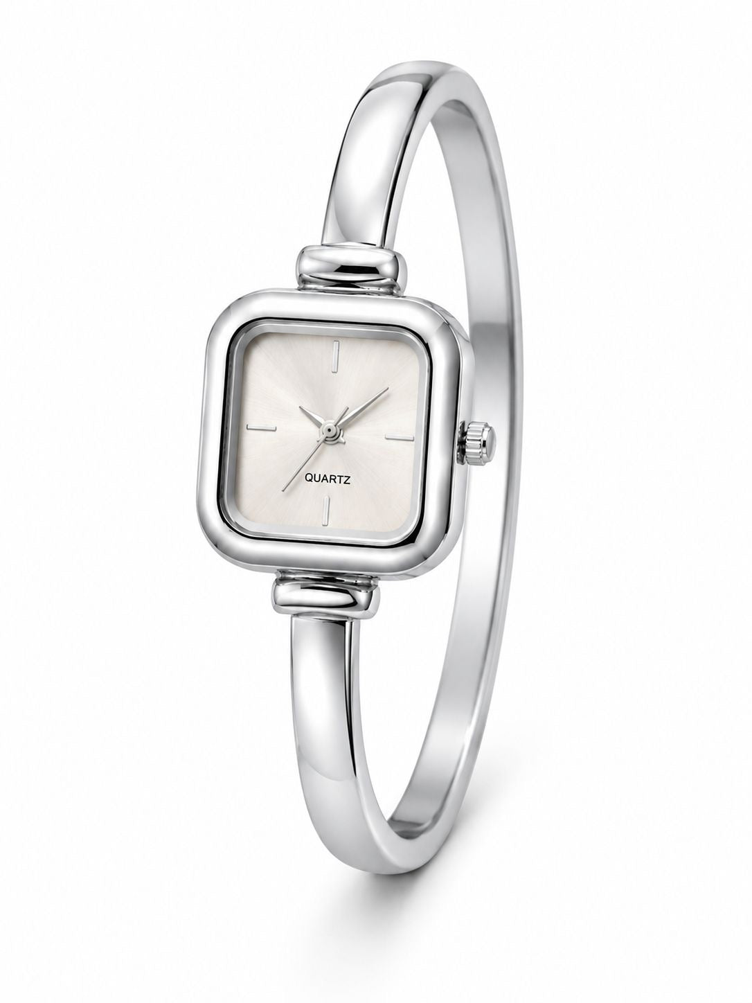 Leona silver bangle watch