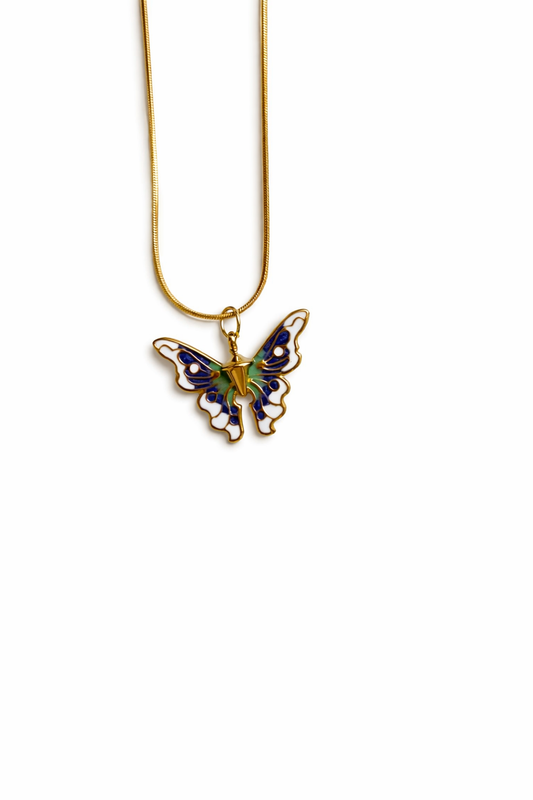 Retro butterfly neckpiece
