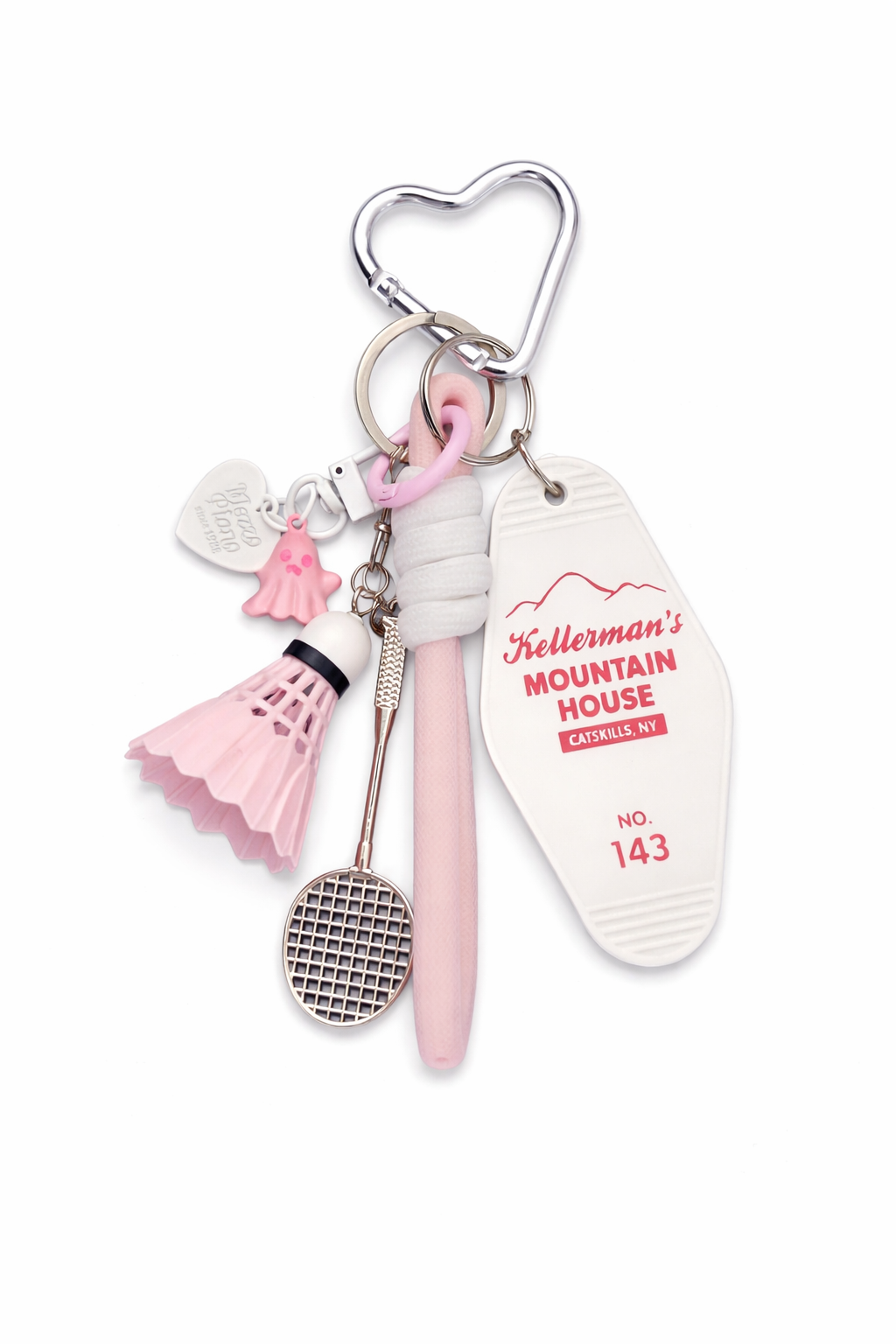 Blush sports bag charm