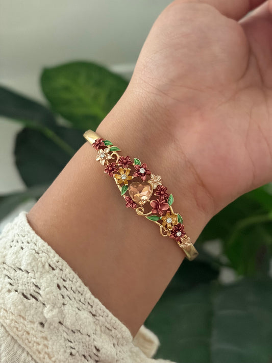 camellia botanical bracelet