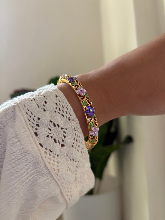 Mimosa botanical bracelet