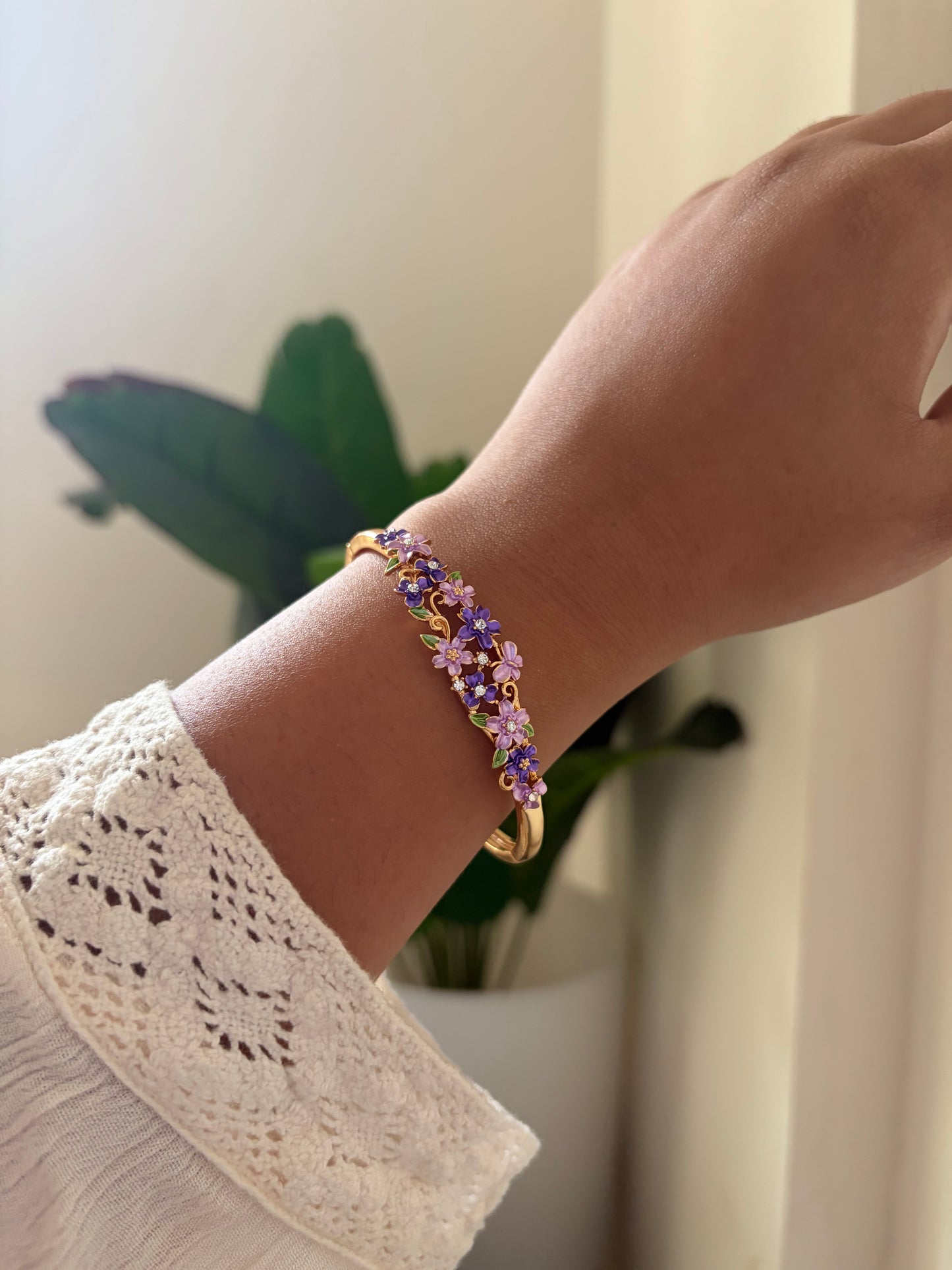 Sakura botanical bracelet
