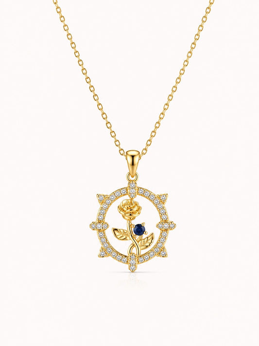 Morticia flower neckpiece