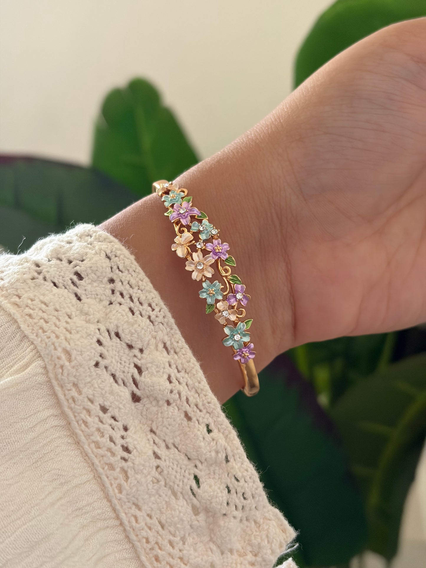 Roselle botanical bracelet