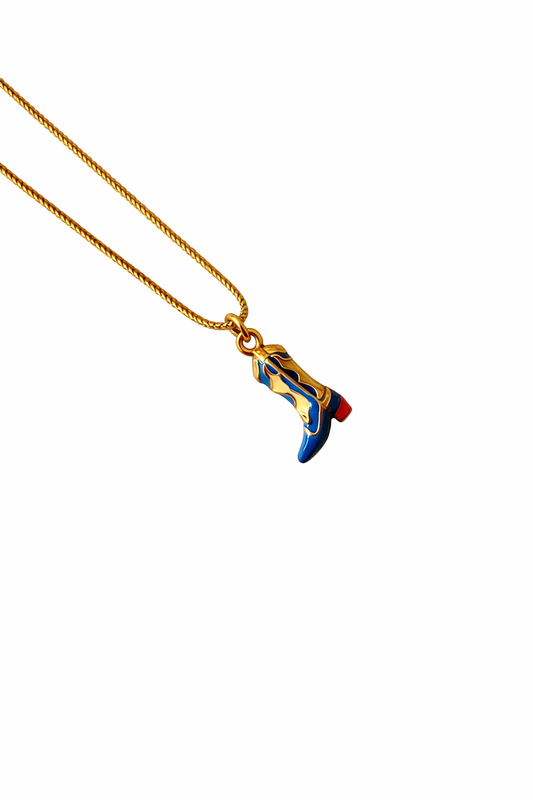 Mini boots necklace