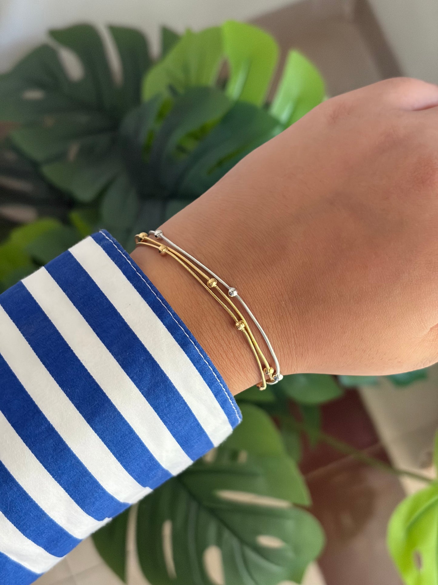 Mira mix metal bracelet