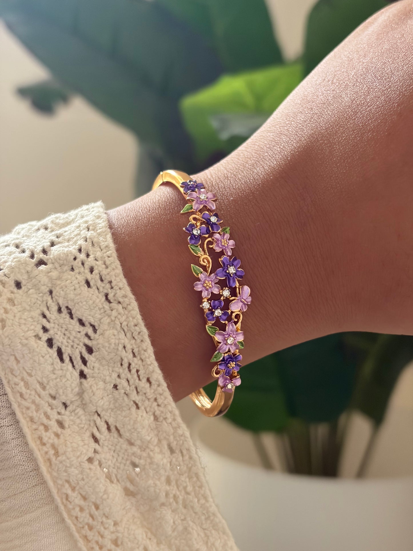 Sakura botanical bracelet