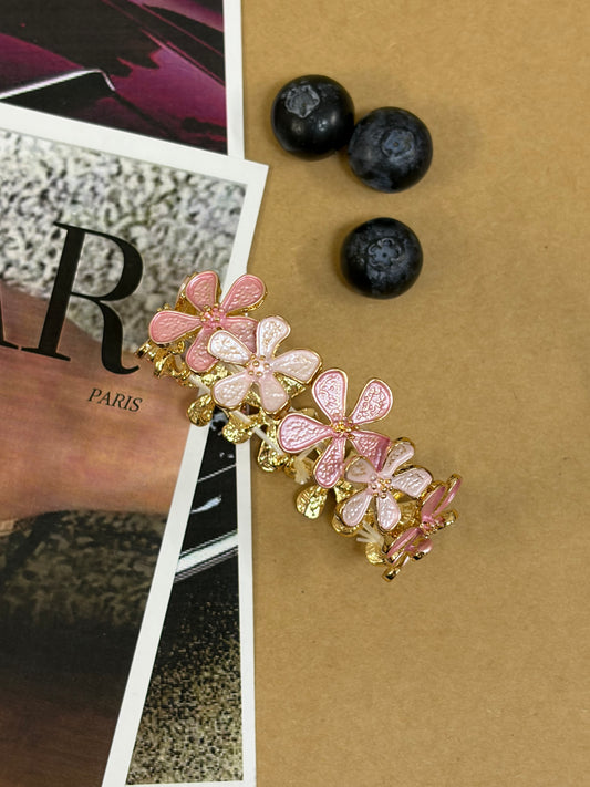 Pastel flower enamel bracelet