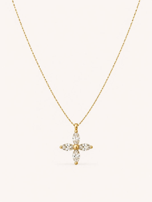 Bloom fine flower neckpiece