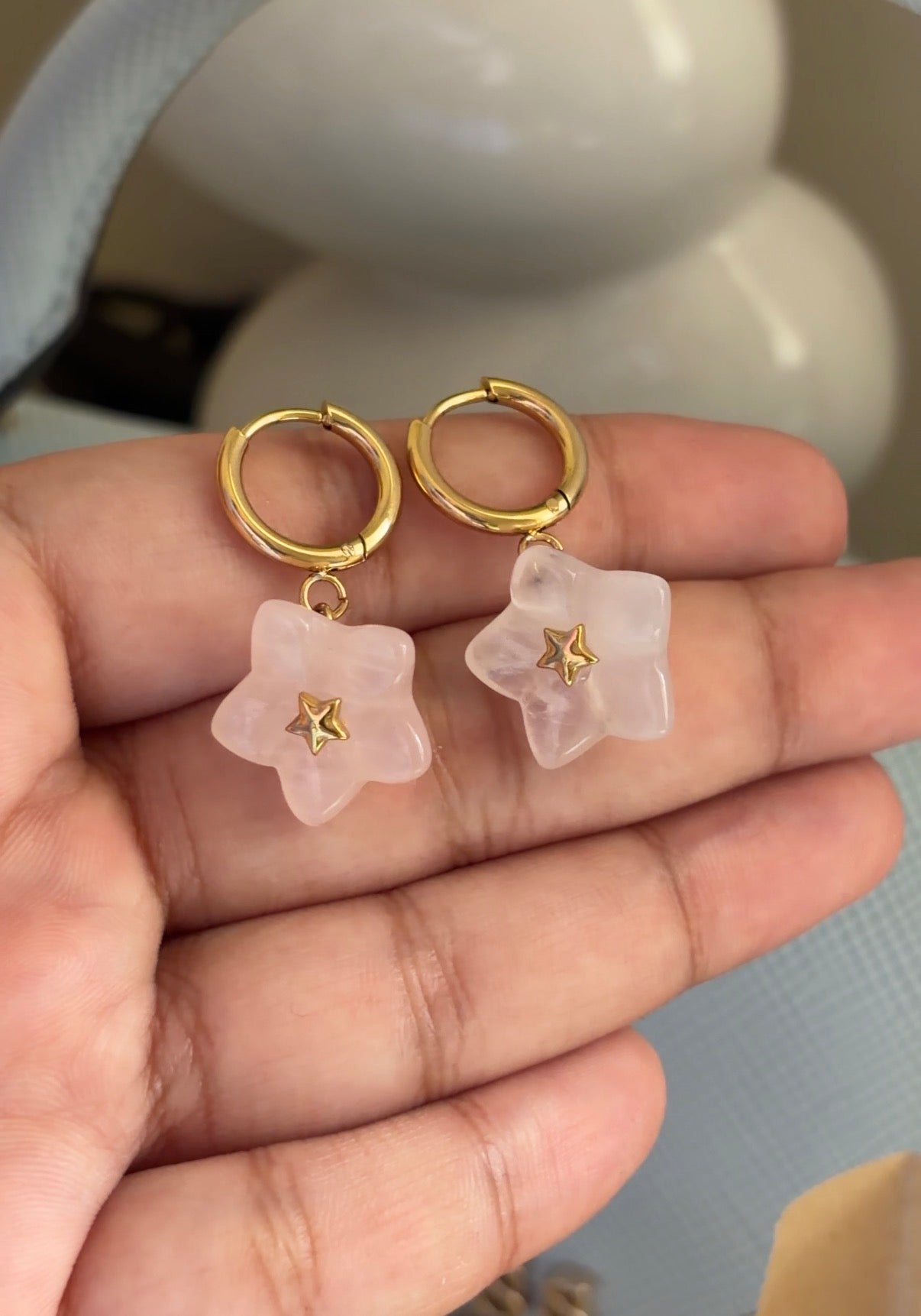 Pinky star crystal Huggies