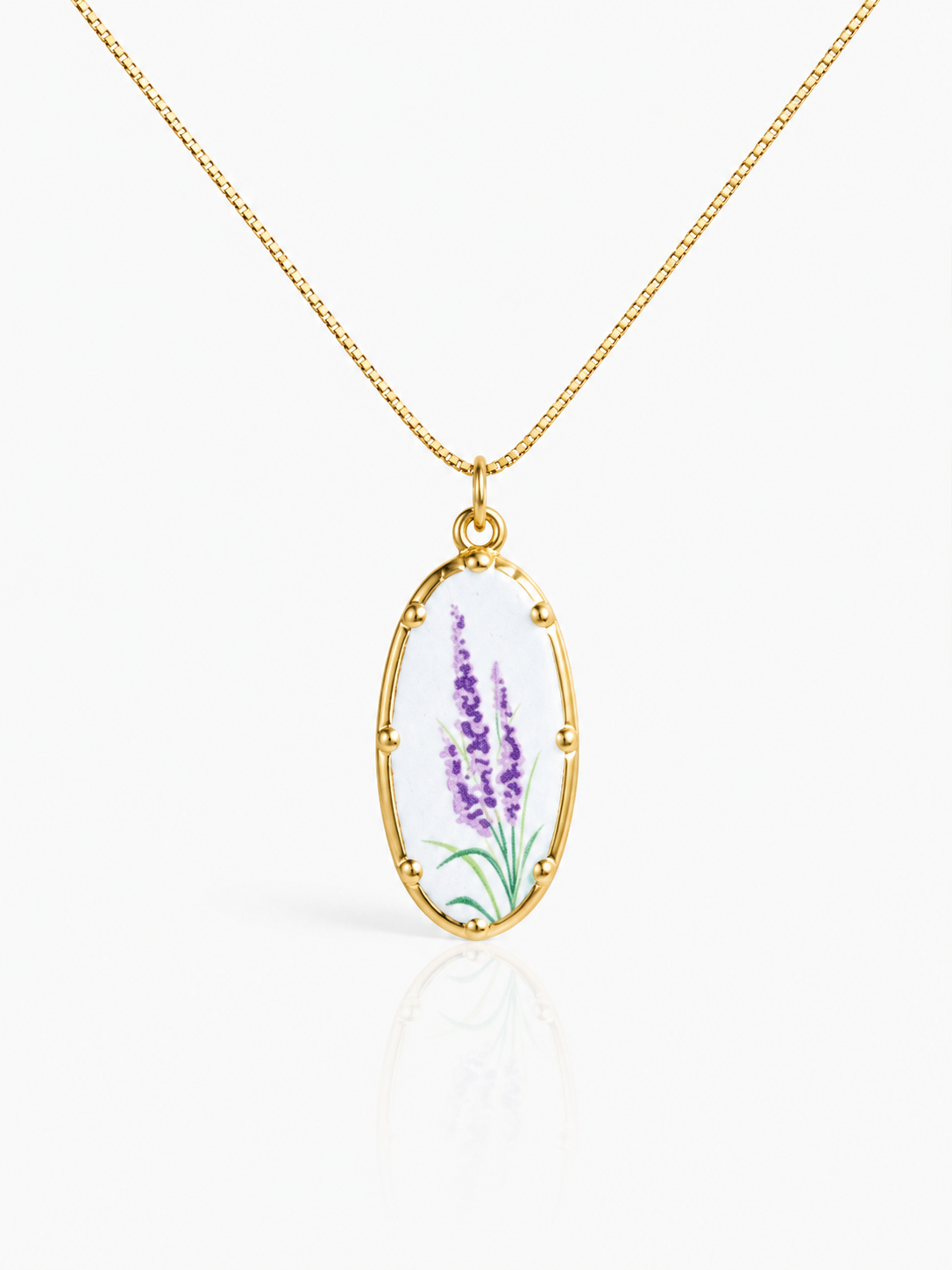 Lavender field neckpiece
