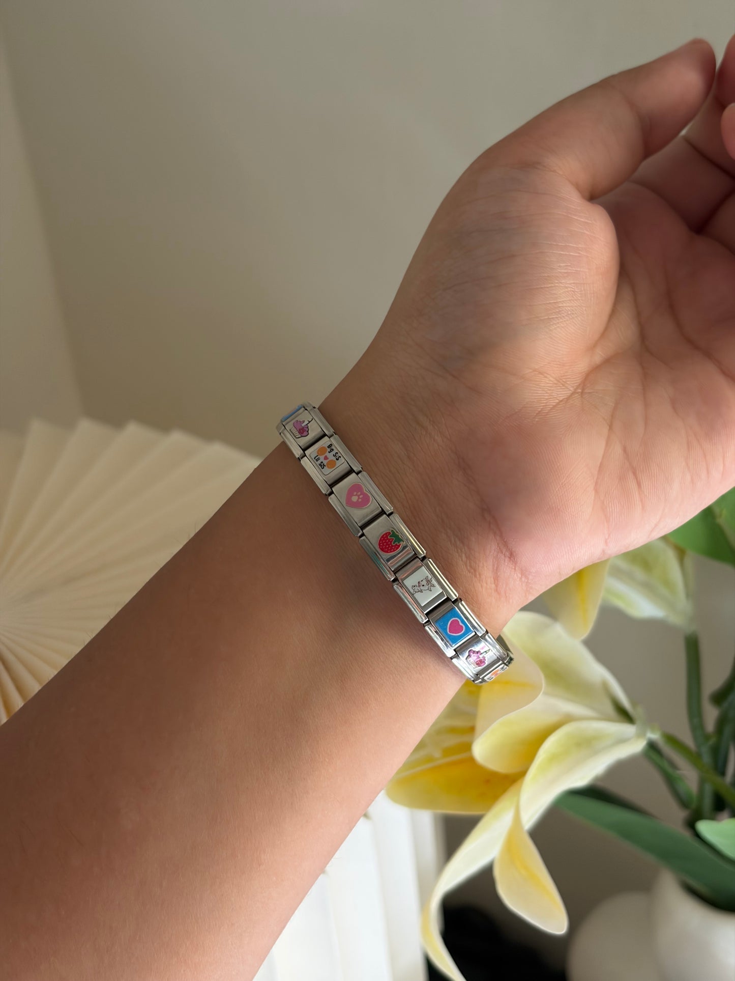Strawberry shortcake Italian charm bracelet