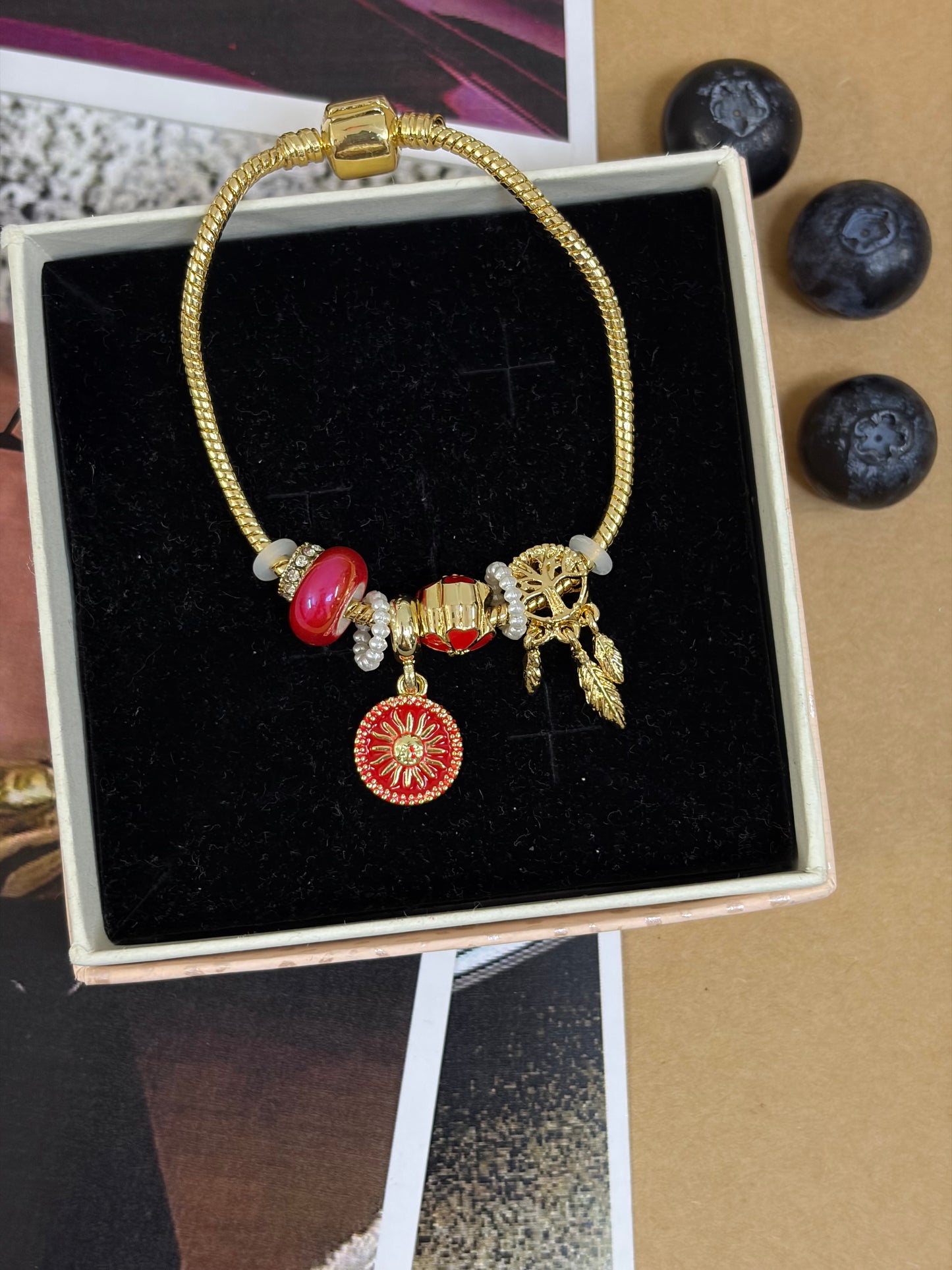 Red pandora bracelet