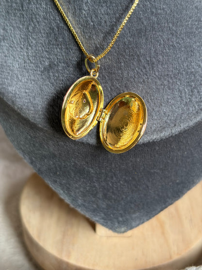Luna shell locket