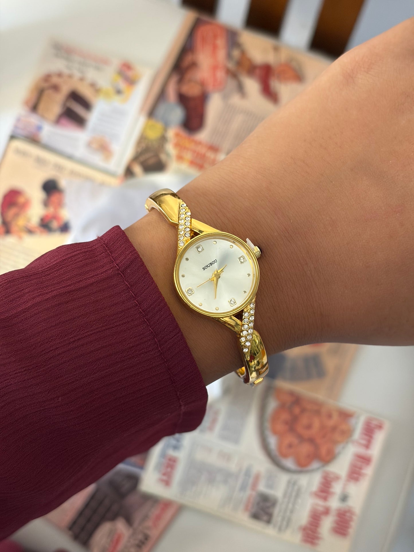 Amara twisty bangle watch