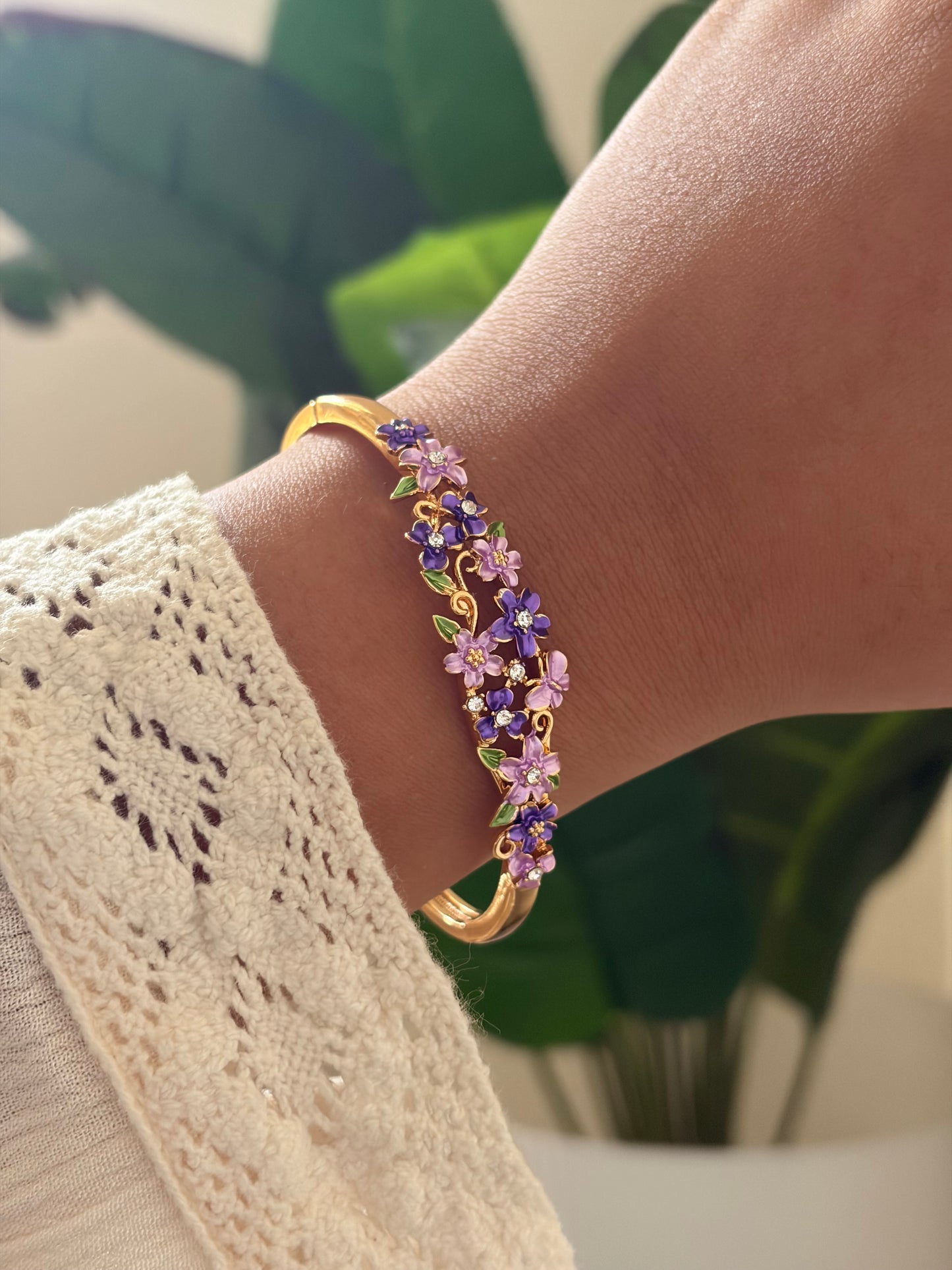 Sakura botanical bracelet