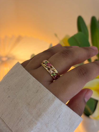 Petal botanical ring