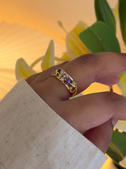 Gardenia botanical ring