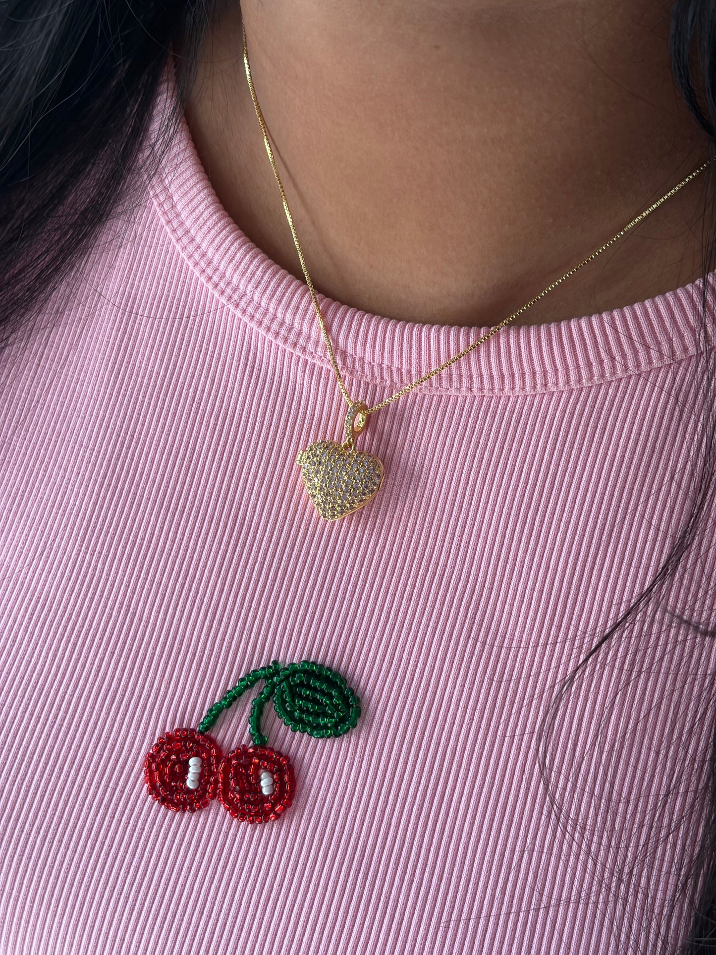 Sweet diamond locket