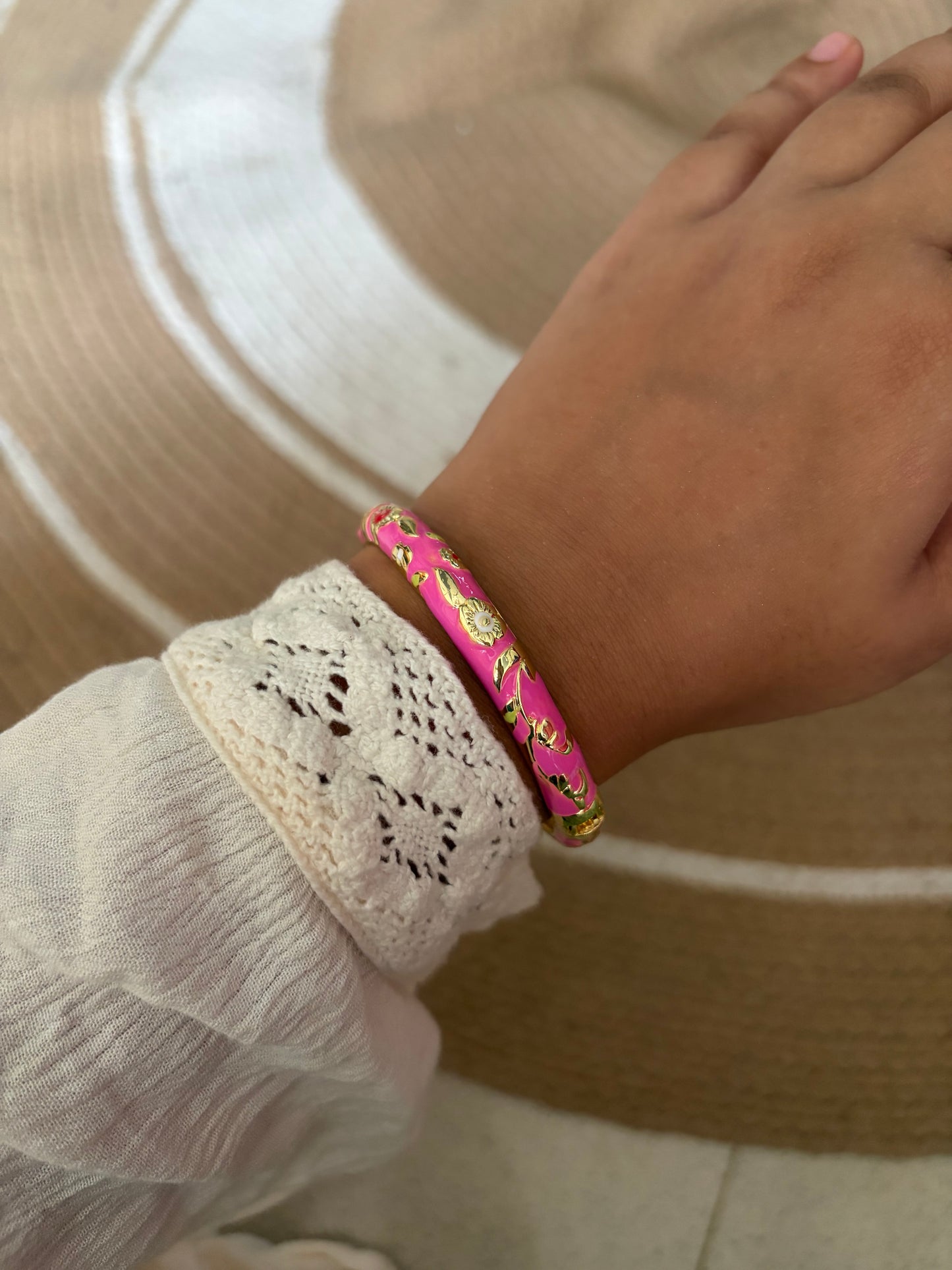 Bertha enamel bangle