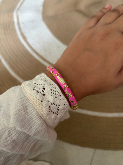 Bertha enamel bangle