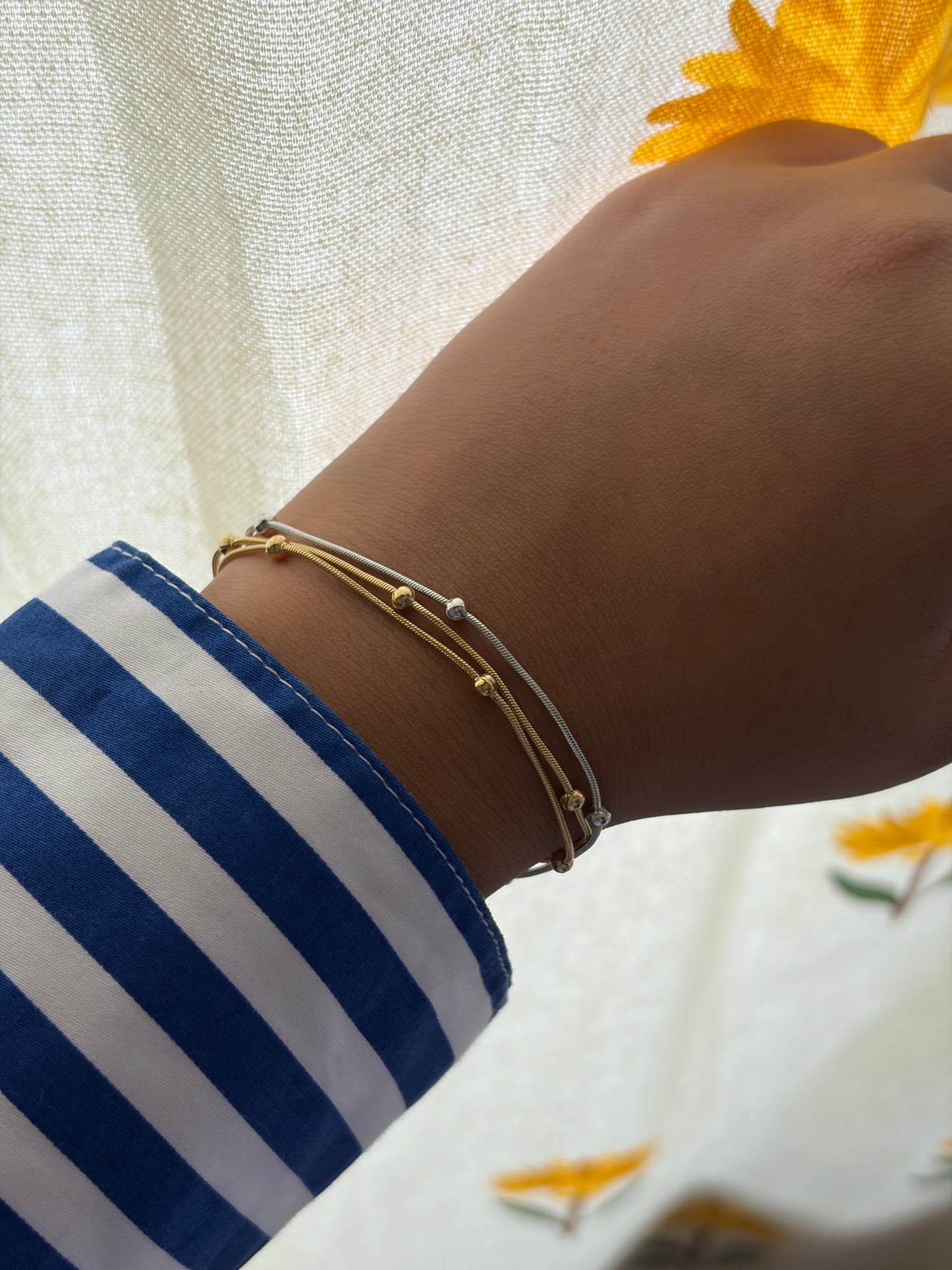 Mira mix metal bracelet