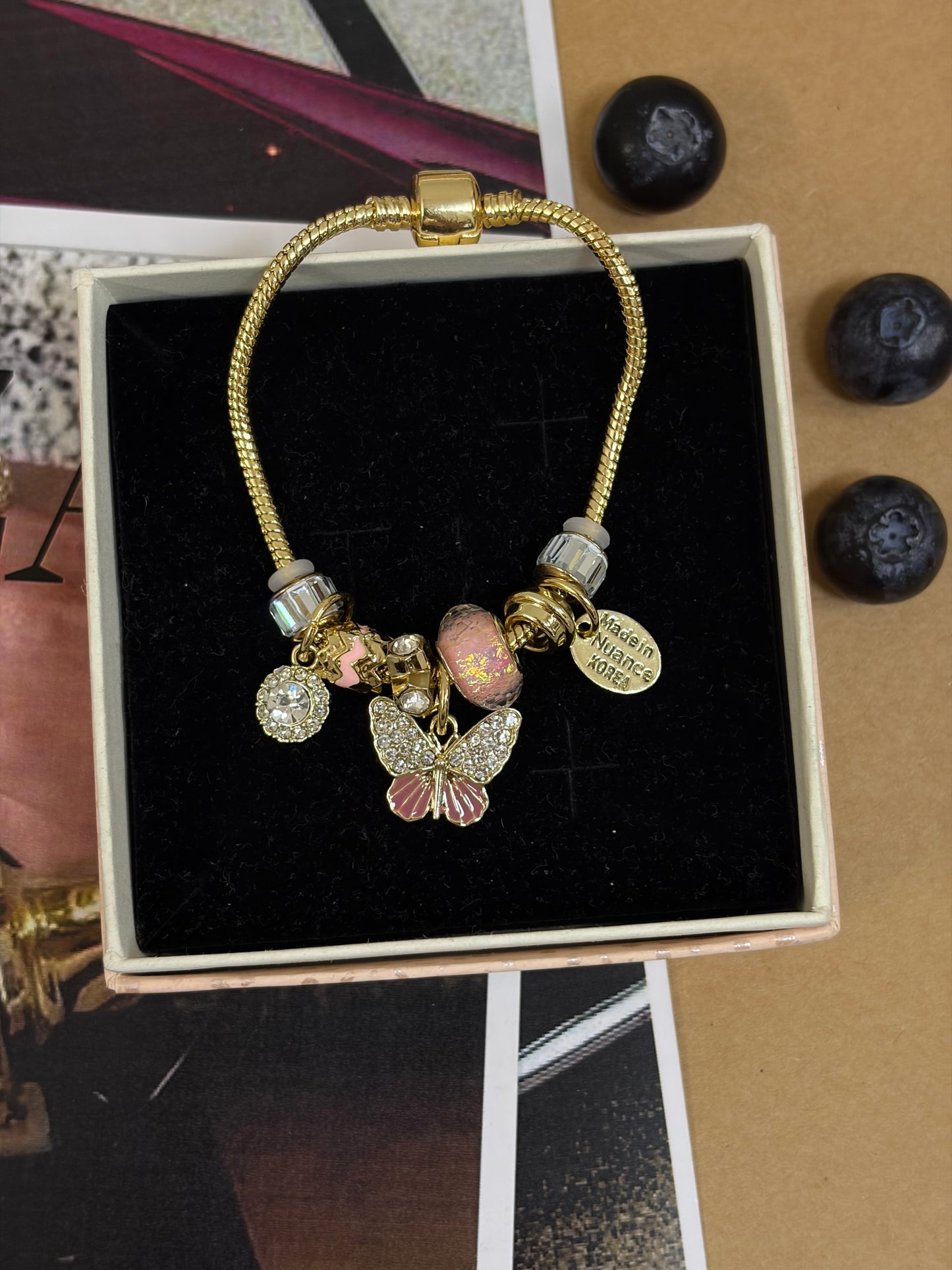Pink pandora butterfly