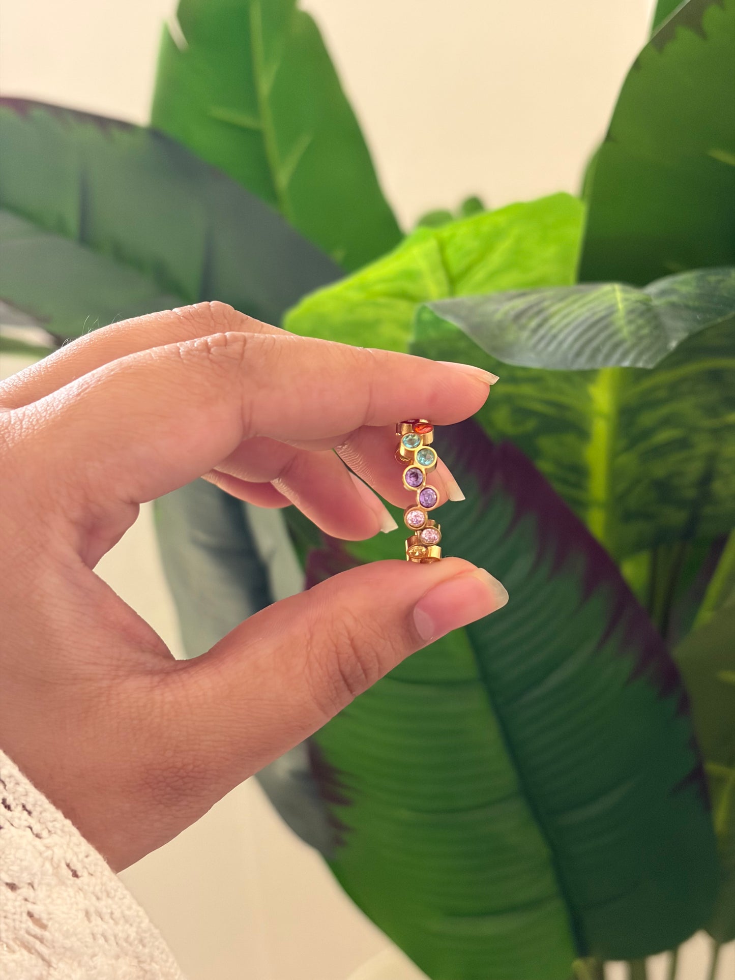 Ziva multi coloured ring (adjustable )