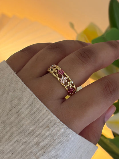Mauve botanical ring