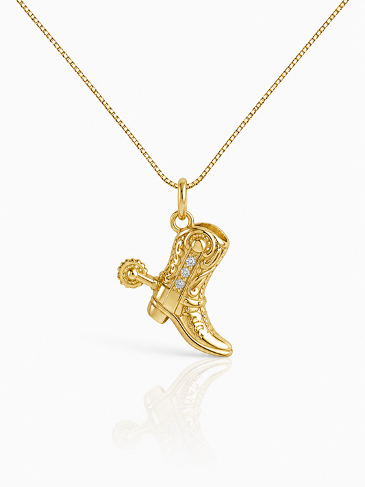 Baby whimsy boot neckpiece