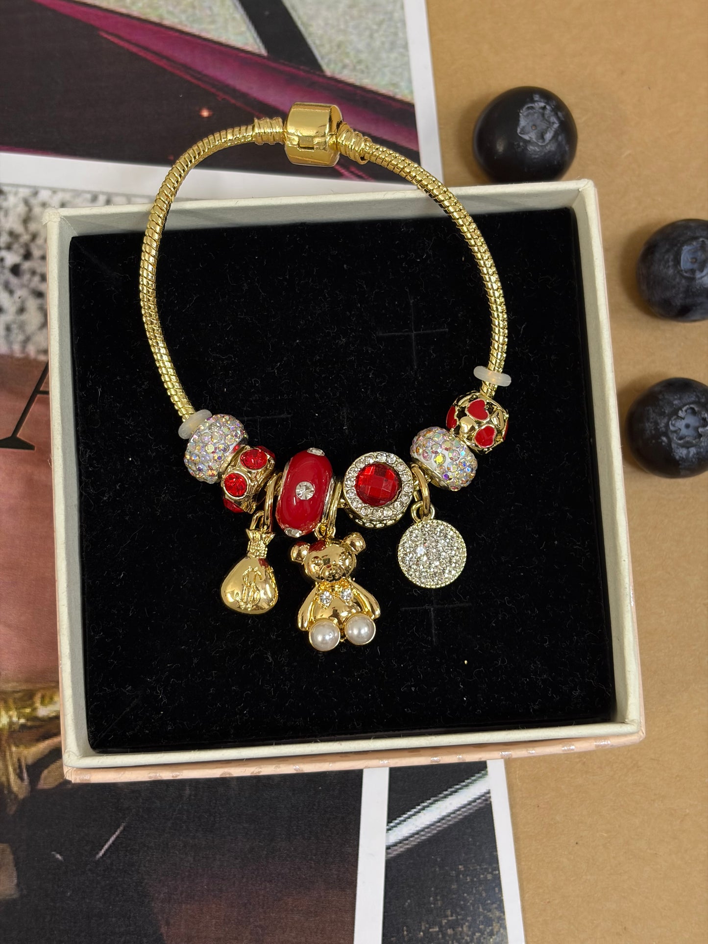Red pandora bracelet