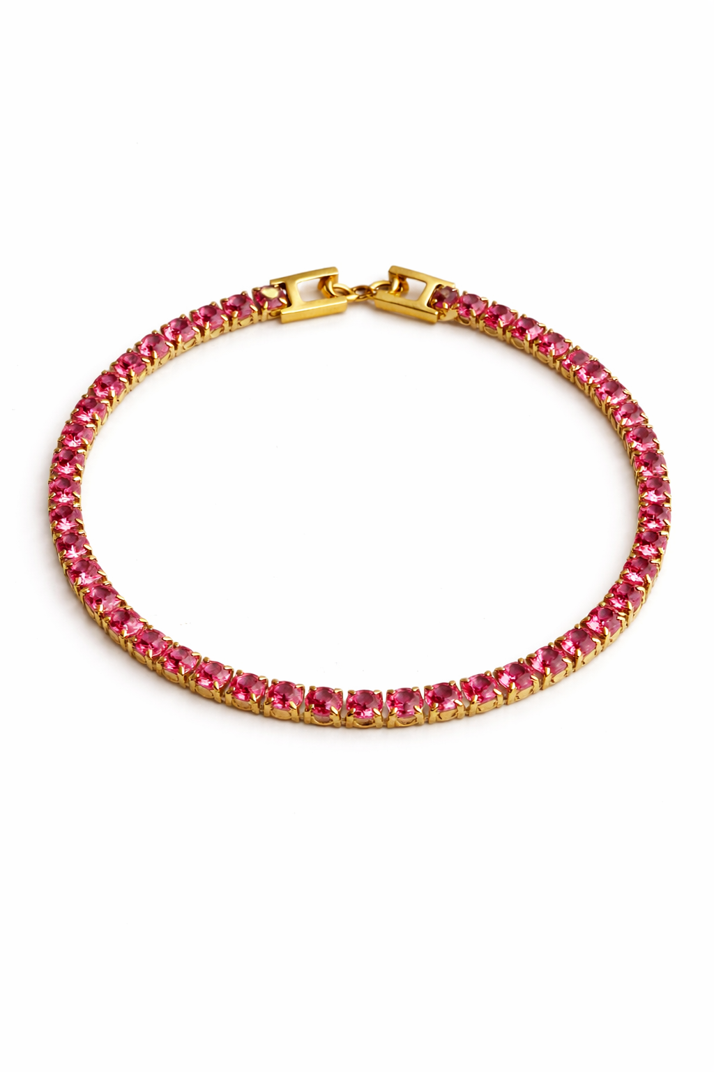 Blush mini tennis bracelet
