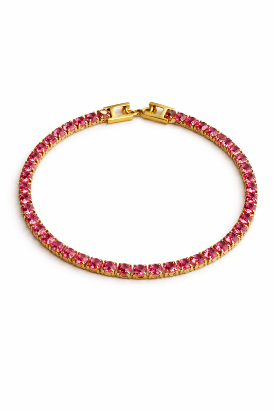 Blush mini tennis bracelet