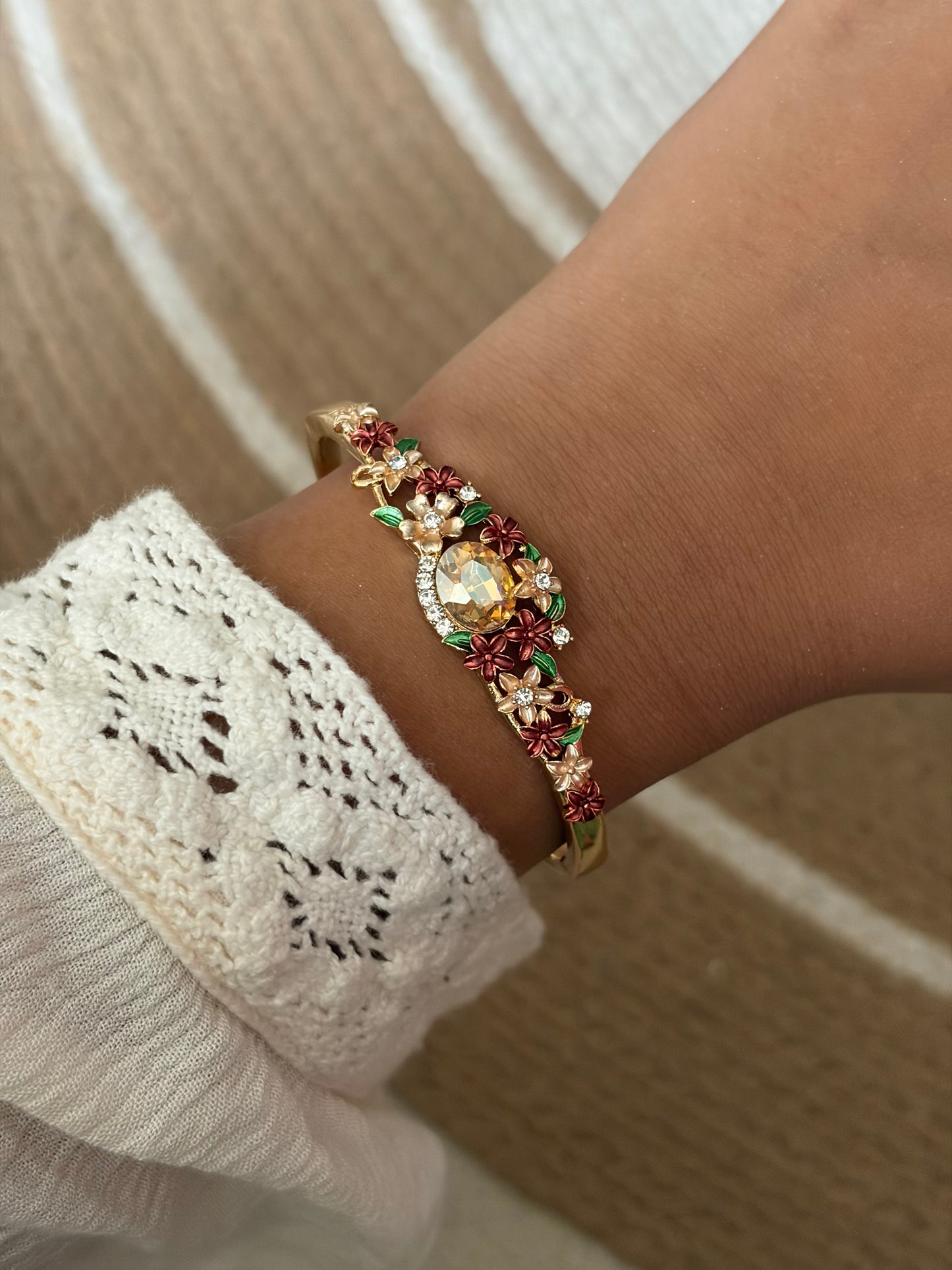 Earthy botanical bangle
